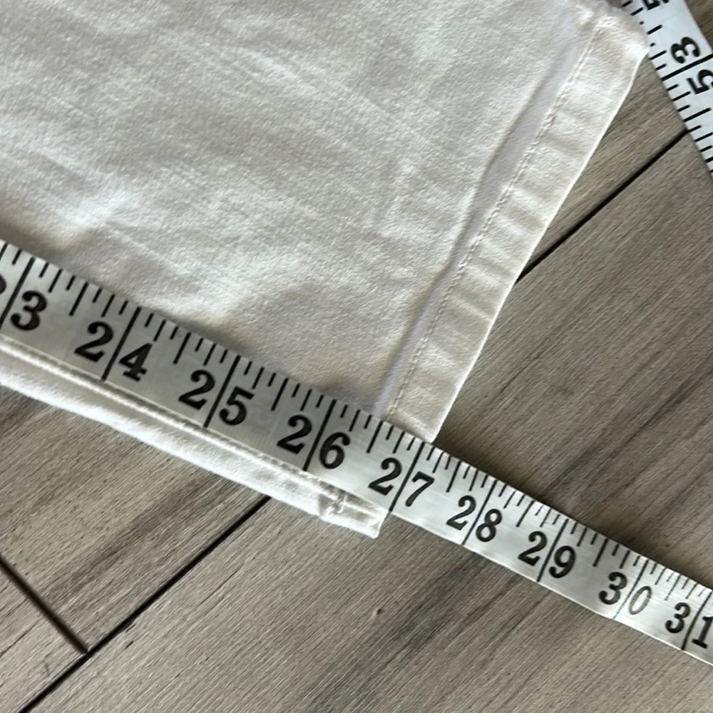 Eileen Fisher size 4 white skinny jeans organic cotton